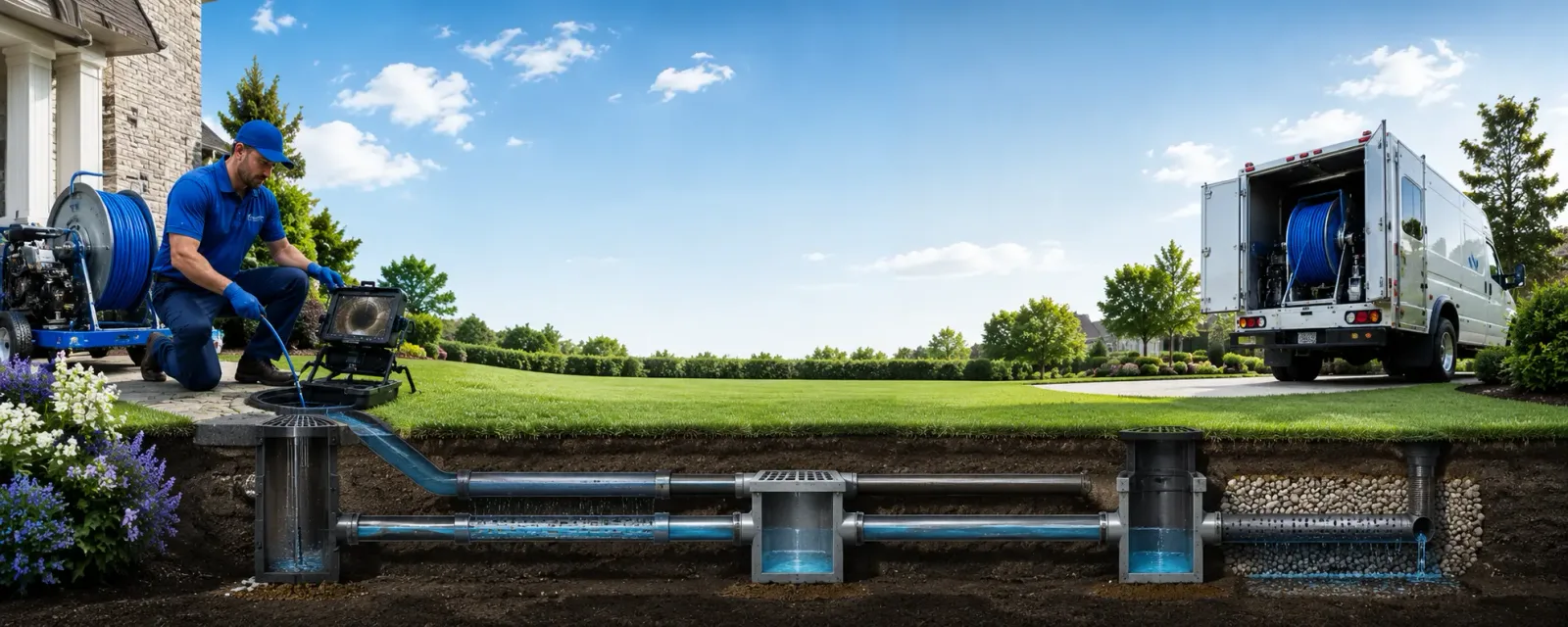 Outdoor drain cleaning information for Deer Island, OR